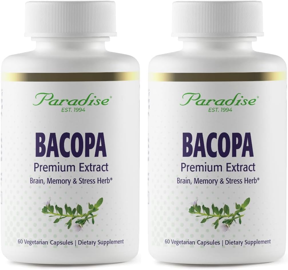 Paradise Herbs Bacopa Extract, 60 Capsules - görsel 3
