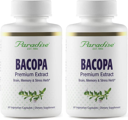 Paradise Herbs Bacopa Extract, 60 Capsules