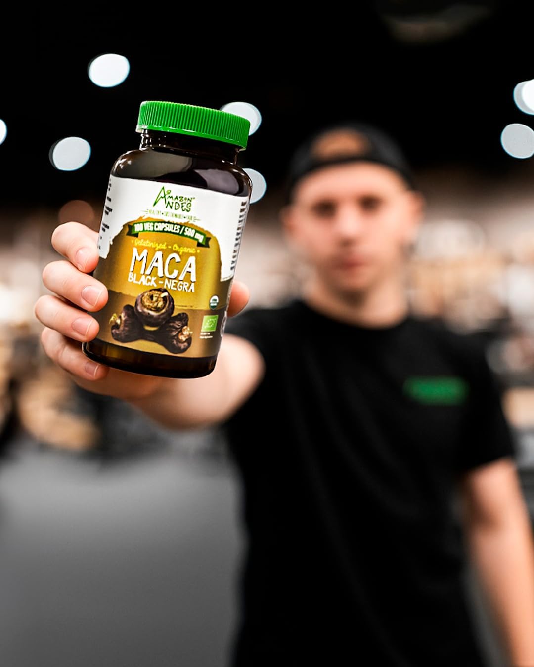 Black Maca Root Capsules – Organic Vegan Supplement for Men's Vitality - görsel 5
