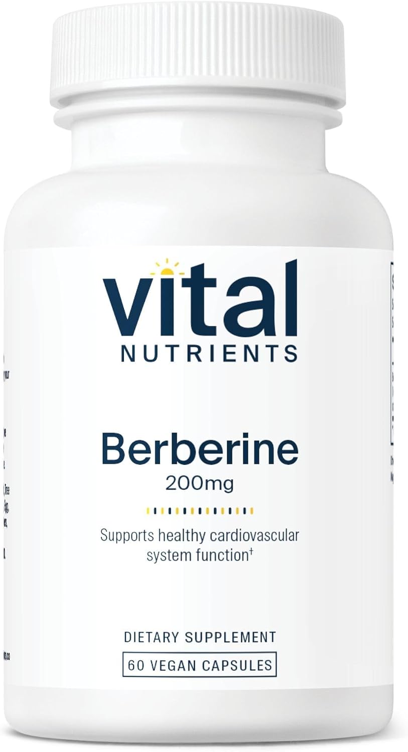 Vital Nutrients Berberine 200 mg – Vegan, Non-GMO, Gluten-Free Food Supplement - görsel 1