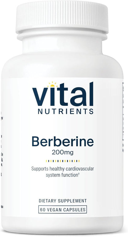 Vital Nutrients Berberine 200 mg – Vegan, Non-GMO, Gluten-Free Food Supplement