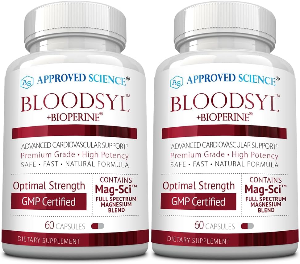Approved Science Bloodsyl - Blood Pressure Support Supplement - Supports Blood Pressure Levels Already Within Normal Range - Hawthorn Berry, Garlic, Magnesium and Hibiscus Capsules - Vegan - 180 Capsules, 3 Months - görsel 8