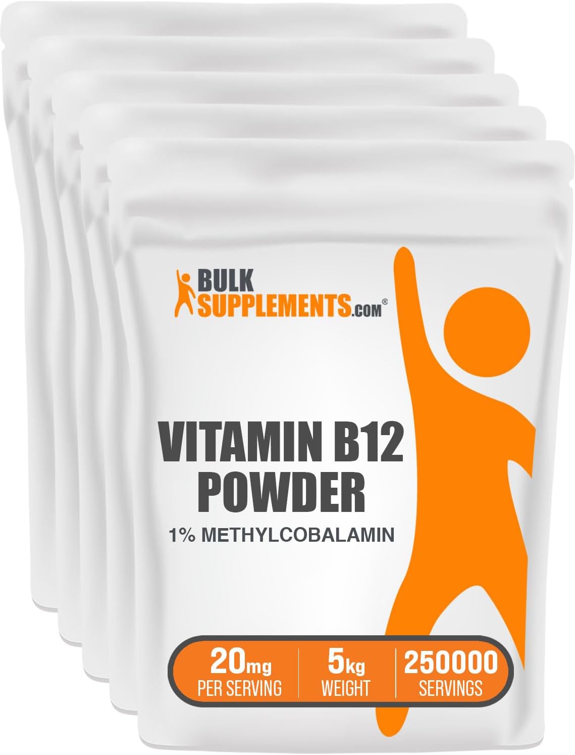 BulkSupplements.com Vitamin B12 Methylcobalamin Powder - 1% B12, 5 kg - görsel 1