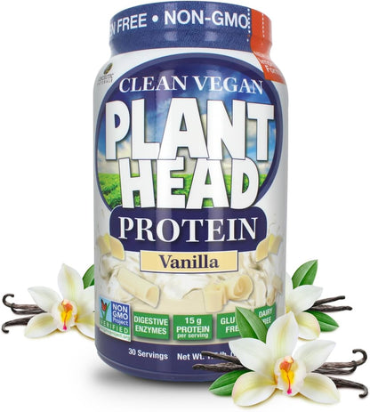 Genceutic Naturals Plant Head Protein Dietary Supplement, Chocolate, 816g