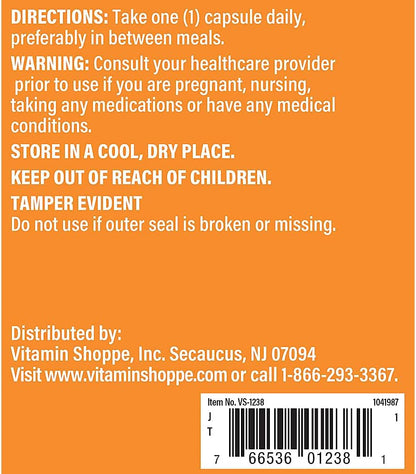 The Vitamin Shoppe Taurine 500mg with B6 – Cardiovascular and Antioxidant Support