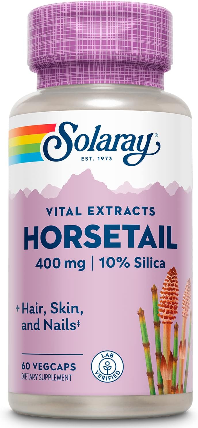 SOLARAY Standardised Potency Horsetail Aerial Extract, 400mg, 60 Vegan Capsules - görsel 1