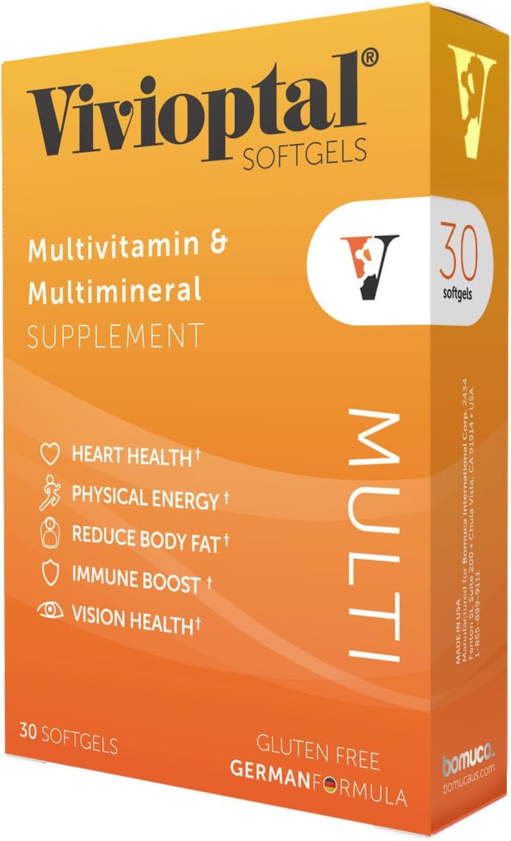 Vivioptal Multi 30 Softgels, Multivitamin & Multimineral, Gluten-free, German Formula - görsel 1
