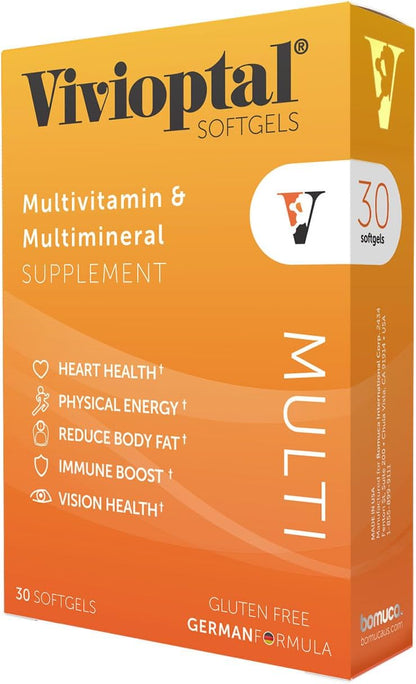 Vivioptal Multi 30 Softgels, Multivitamin & Multimineral, Gluten-free, German Formula