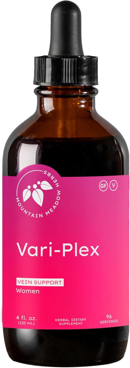 Mountain Meadow Herbs Vari-Plex - Natural Vein Support for Women, Fast-Acting Liquid Herbal Extract 118 ml