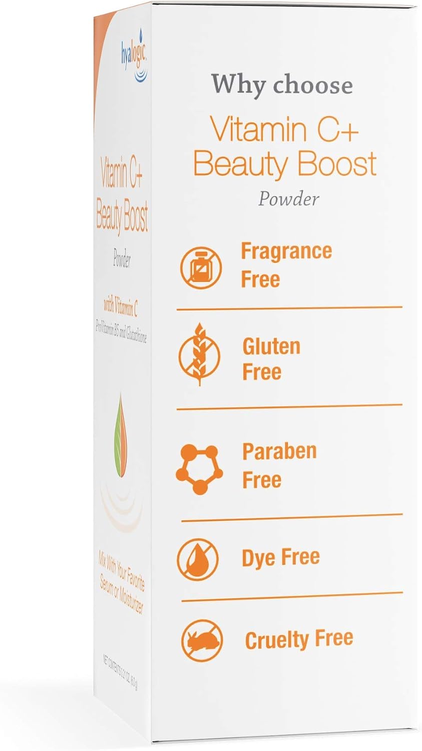 Hyalogic Vitamin C+ Beauty Powder - Beauty Boost Powder for Face, Mix with Moisturiser or Serum, Skin Hydration and Collagen Support, 6g - görsel 4