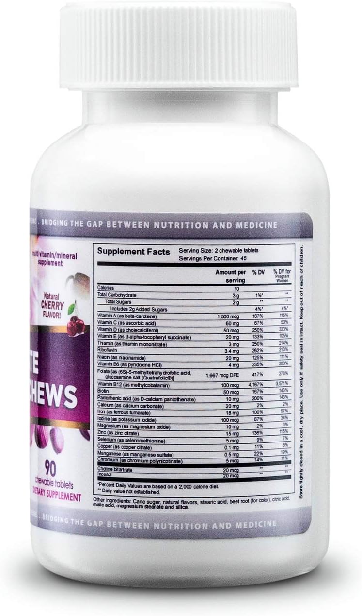 NUTRI-SUPREME RESEARCH Ultimate Prenatal Chews with Folate, 90 Chews - görsel 1