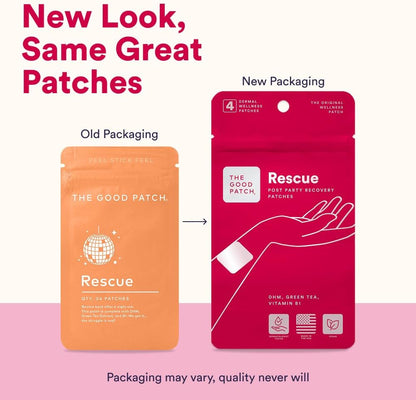 The Good Patch Rescue Recovery Patch with DHM, Vitamin B1, and Green Tea (16 Patches)