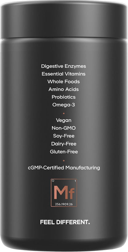 Codeage Men's Daily Multivitamin – 25+ Essential Vitamins & Minerals, Organic Whole Foods, Probiotics, Omega-3, Zinc, Vitamins A, B, C, D, E & K – 120 Capsules