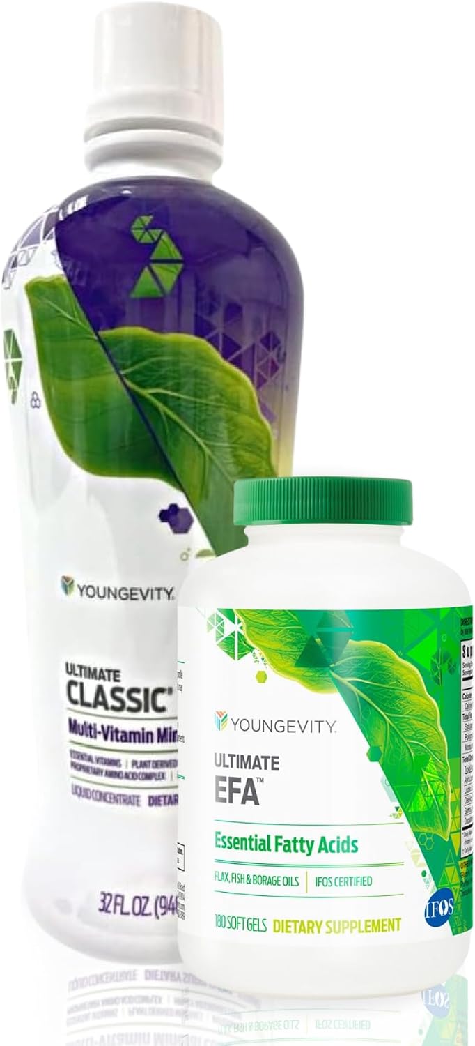Youngevity Classic 90 Pak Advanced Multivitamin - 90+ Nutrients, Plant Derived, Highly Absorbable (30 Day Supply) - görsel 1