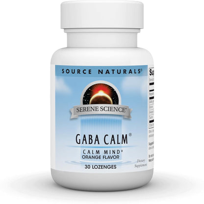 Source Naturals Serene Science GABA 125 mg Orange Flavoured Lozenges - 30 Count