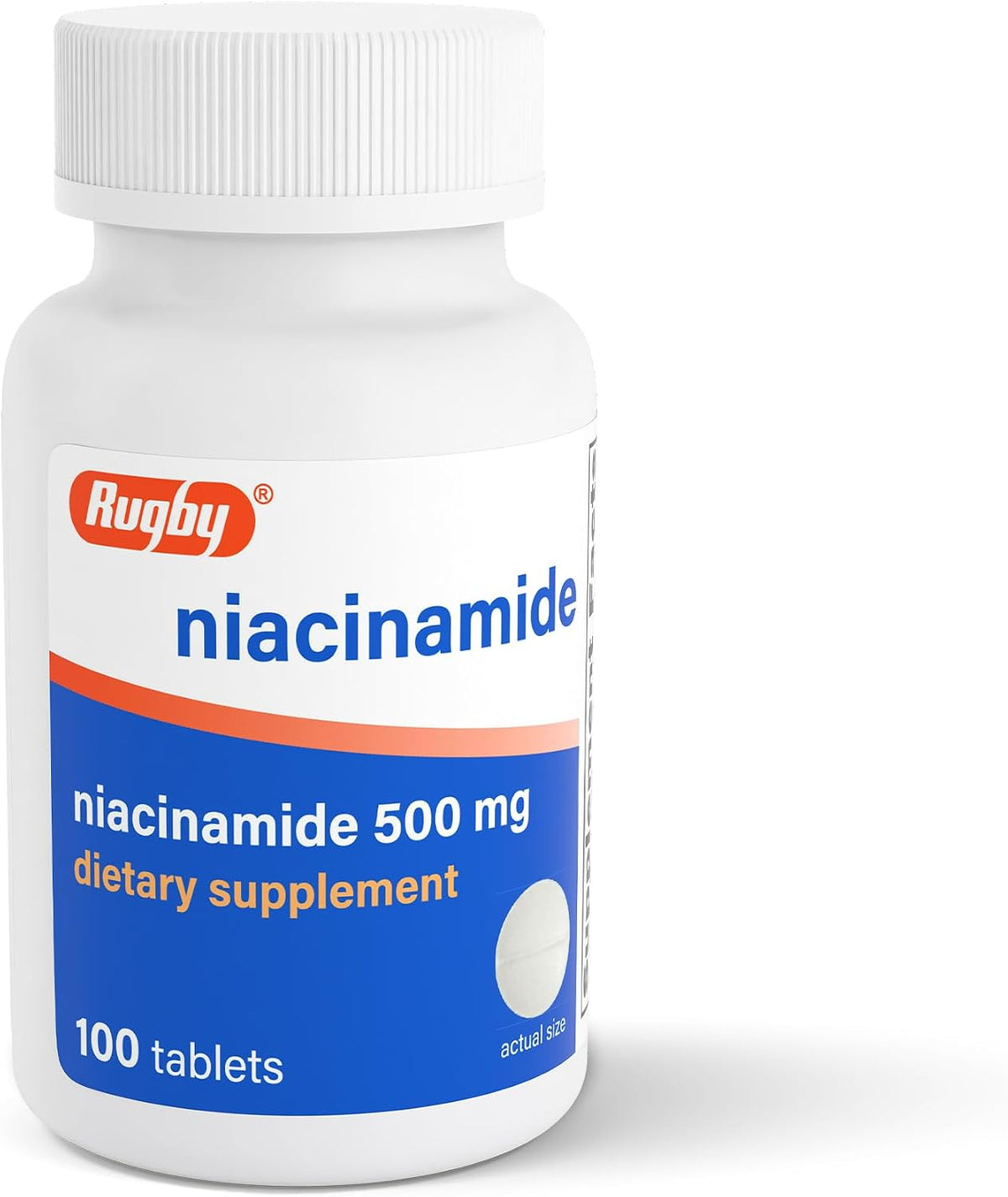 Rugby Niacinamide 500 mg Tablets, Gluten-Free Food Supplement for Adults, Supports Overall Health, No Artificial Flavours - 100 Count (Pack of 3) - görsel 9