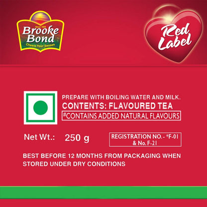 Brooke Bond Red Label Natural Care with 5 Ayurvedic Ingredients - 2-Pack (2 x 250g)