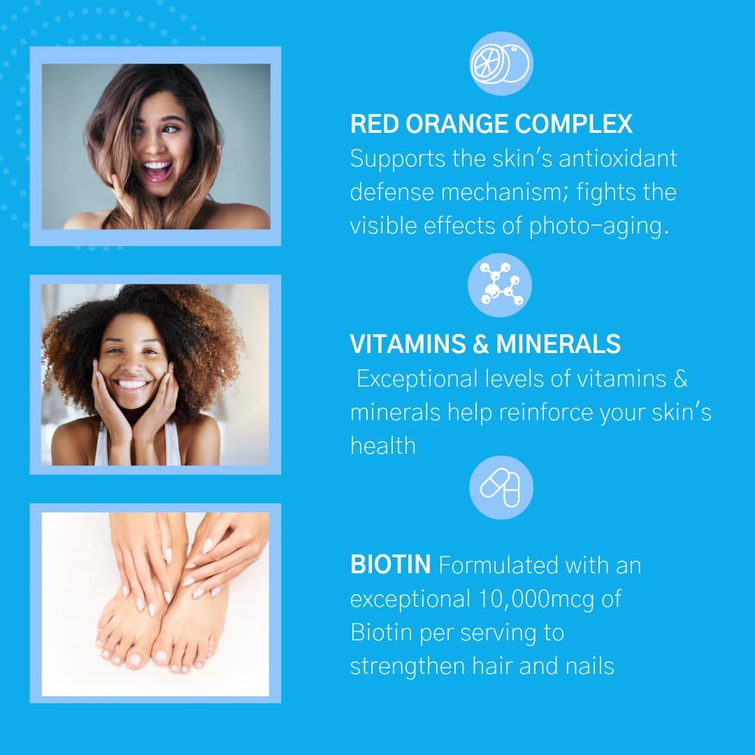 Consult Health Beaute Caps PRO - Biotin 10,500 µg with Collagen & MSM - Hair, Skin & Nails Supplement – Image 6