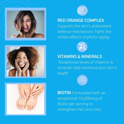 Consult Health Beaute Caps PRO - Biotin 10,500 µg with Collagen & MSM - Hair, Skin & Nails Supplement – Image 6