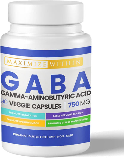 Maximum Slim GABA Gamma-Aminobutyric Acid - 750 mg, 1 Capsule
