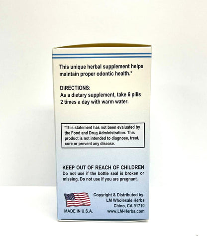 Odontic Health Herbal Supplement for Toothache - Made in USA