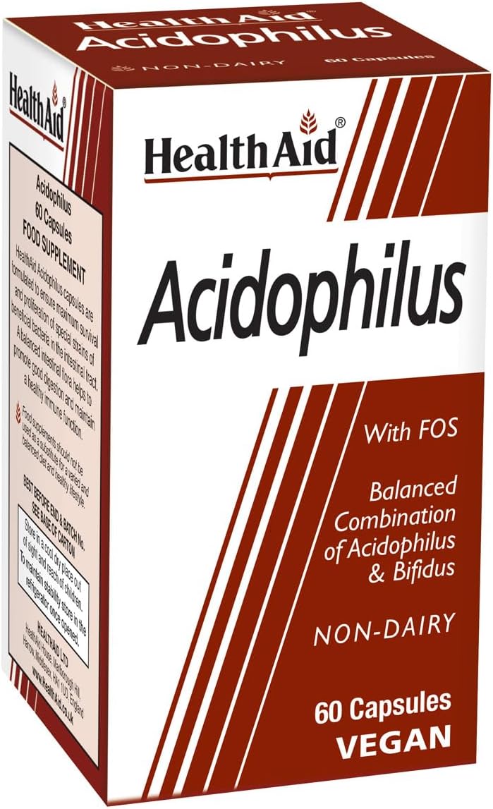 Health Aid Acidophilus (100 million) 60 Vegicaps - görsel 1