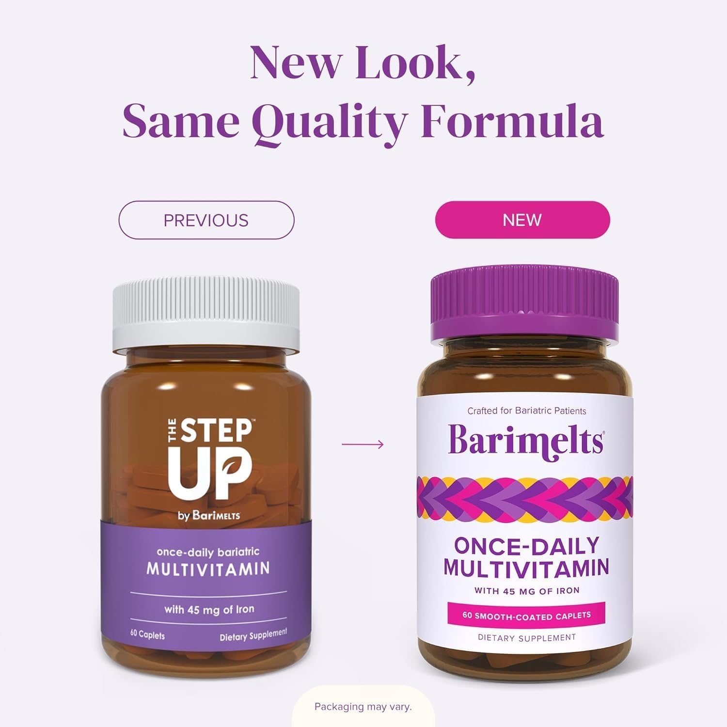 BariMelts Once Daily Bariatric Multivitamin with Iron - 60 Easy-Swallow Caplets (2-Month Supply) - görsel 7