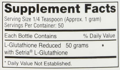 Montiff Pure L-Glutathione Powder, 50 Grams