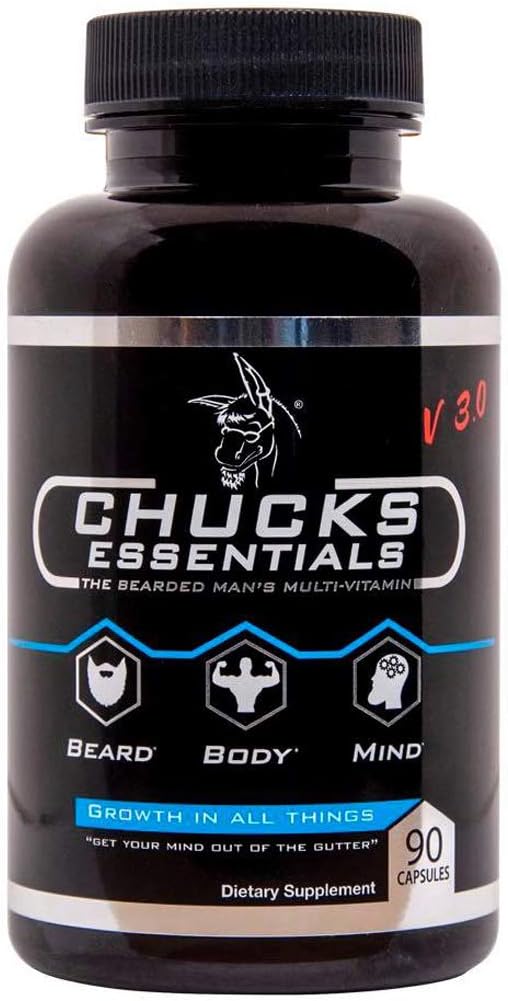 Chuck Essentials - The Bearded Man's Multivitamin for Faster Growing Beard (90 Capsules) - görsel 1