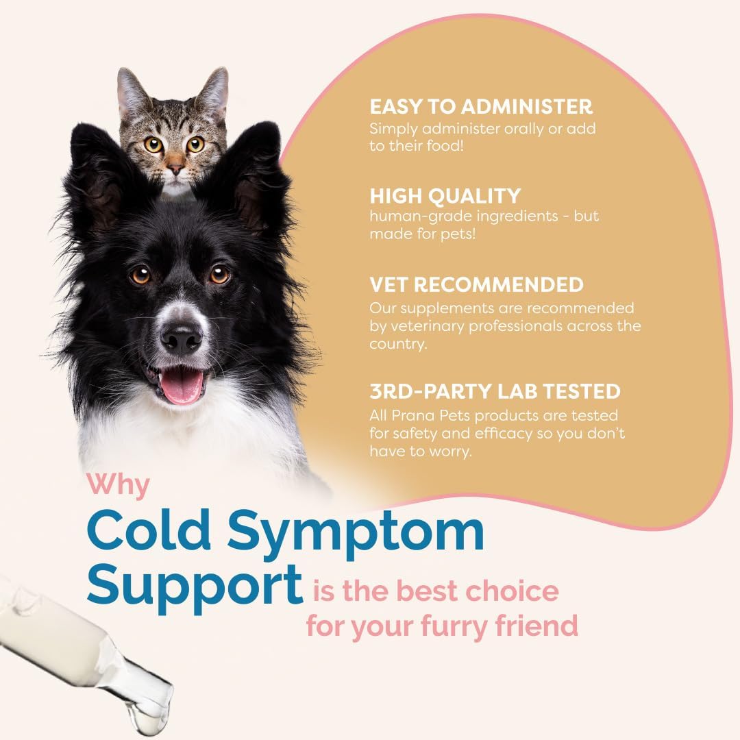 PranaPets Cold Symptom Support for Cats & Dogs - görsel 6