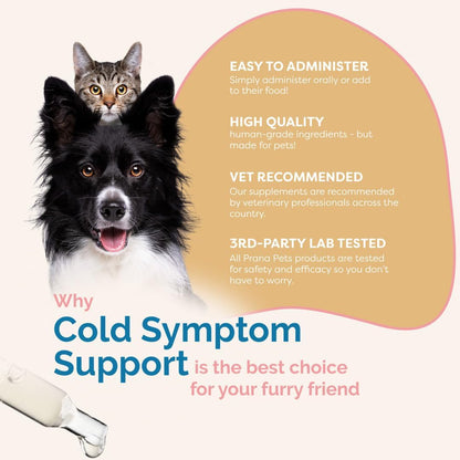 PranaPets Cold Symptom Support for Cats & Dogs