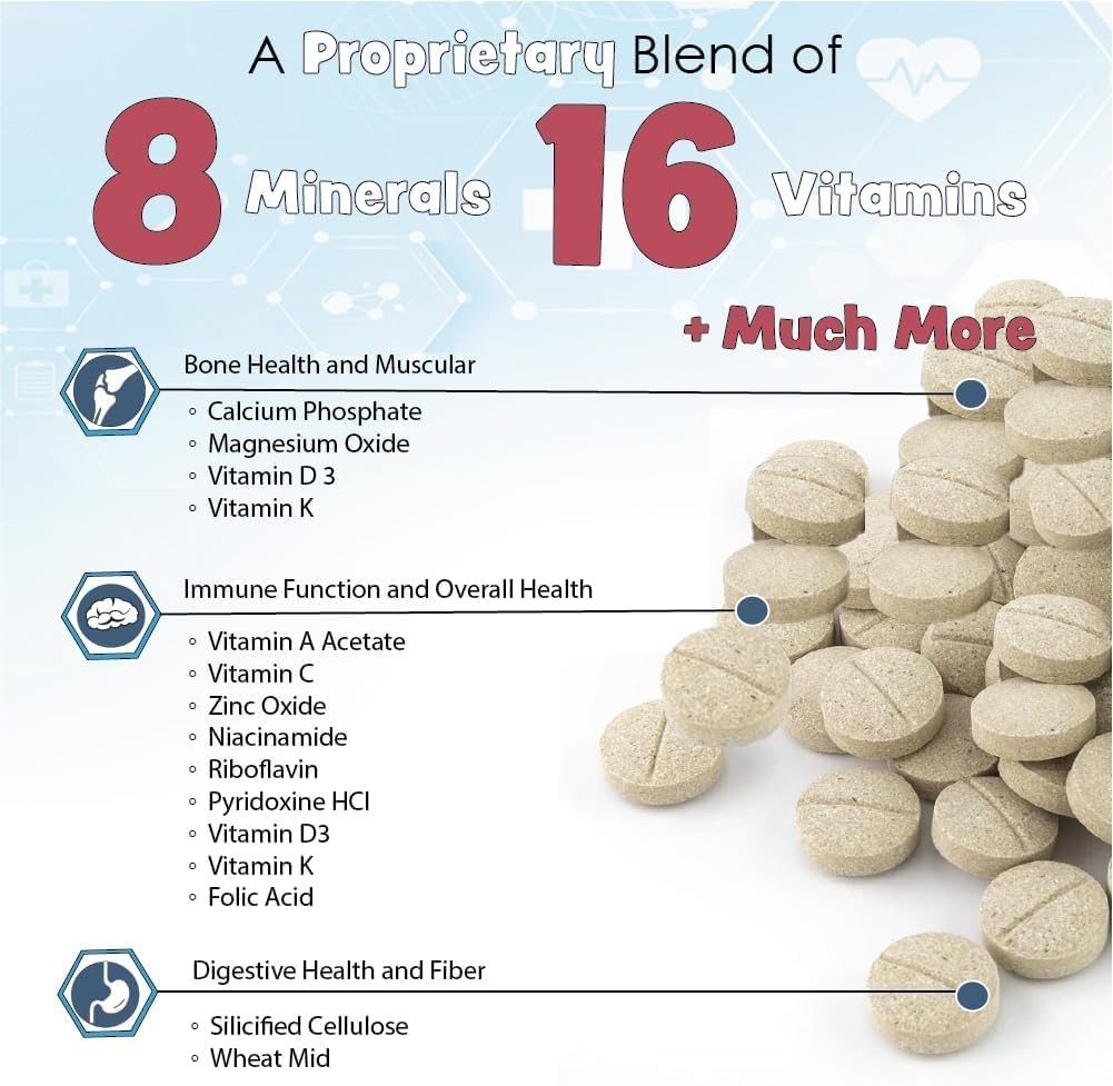 Vita-Tabs for Dogs Multivitamin & Mineral Supplement - 60 Chewable Tablets - görsel 5