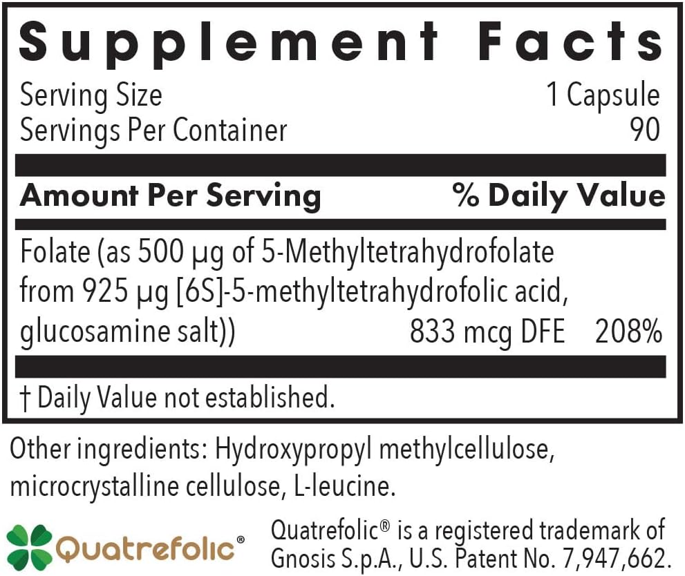 ARG QuatreActiv Folate – 5-MTHF Methylfolate Supplement - görsel 2