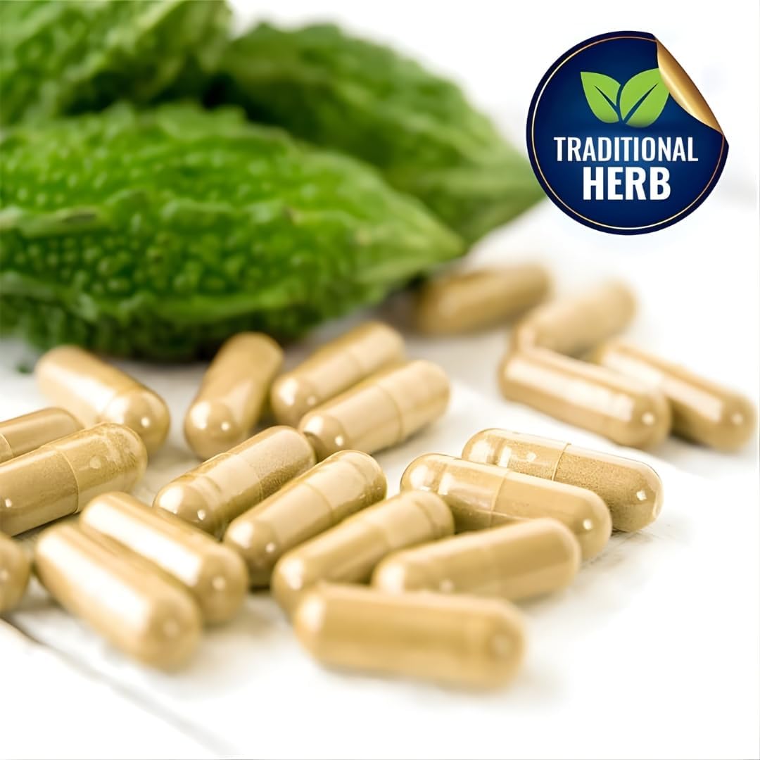 Vitamatic Bitter Melon 25X Concentrated Plant-Based Extract - Non-GMO, Gluten-free, 240 Capsules - görsel 4