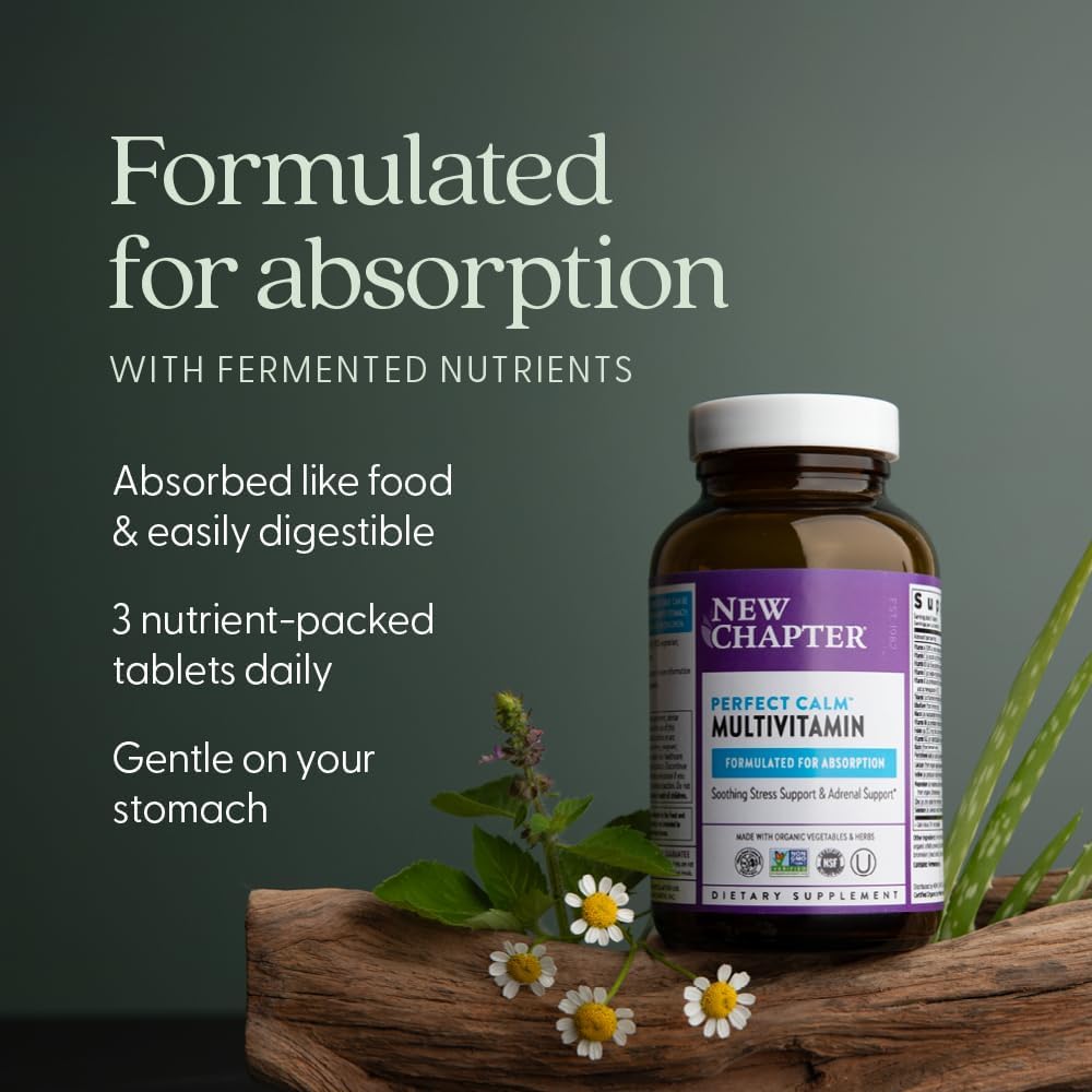 New Chapter Perfect Calm Daily Multivitamin for Stress & Mood Support - 144 Count - görsel 4