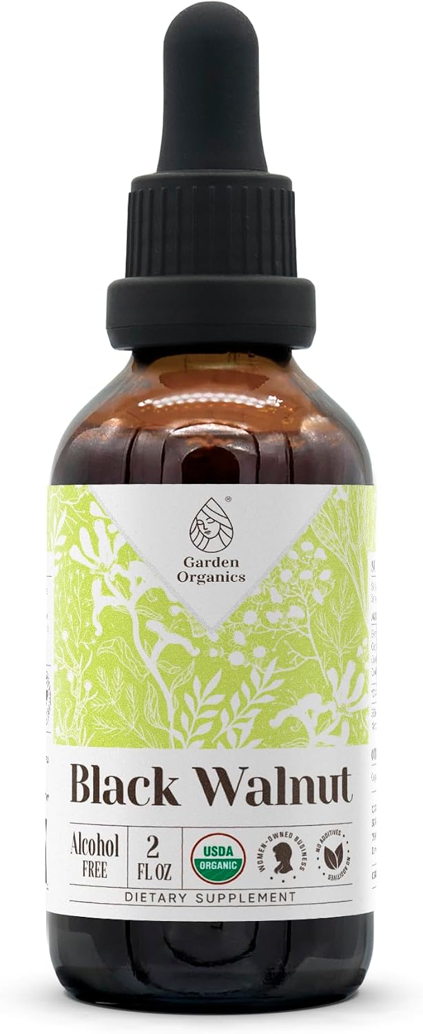 Garden Organics Black Walnut USDA Organic 120 Capsules – High-Potency Herbal Supplement - görsel 8