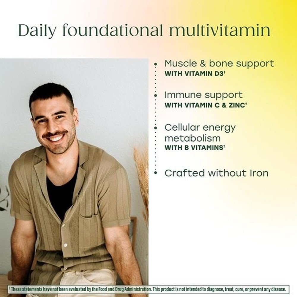 MegaFood One Daily Iron Free Multivitamin - Real Food, Non-GM, Vegetarian - 90 Tablets - görsel 4