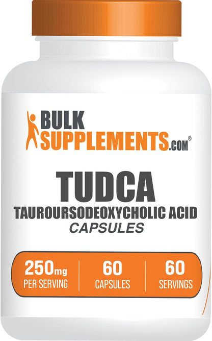 BulkSupplements.com TUDCA Capsules – Tauroursodeoxycholic Acid 250mg, Liver Support Supplement, 60 Capsules