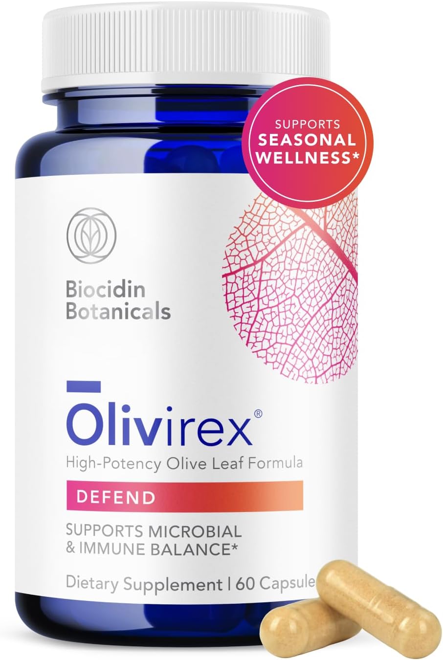 Biocidin Olivirex – High-Strength Olive Leaf Extract Capsules - görsel 1