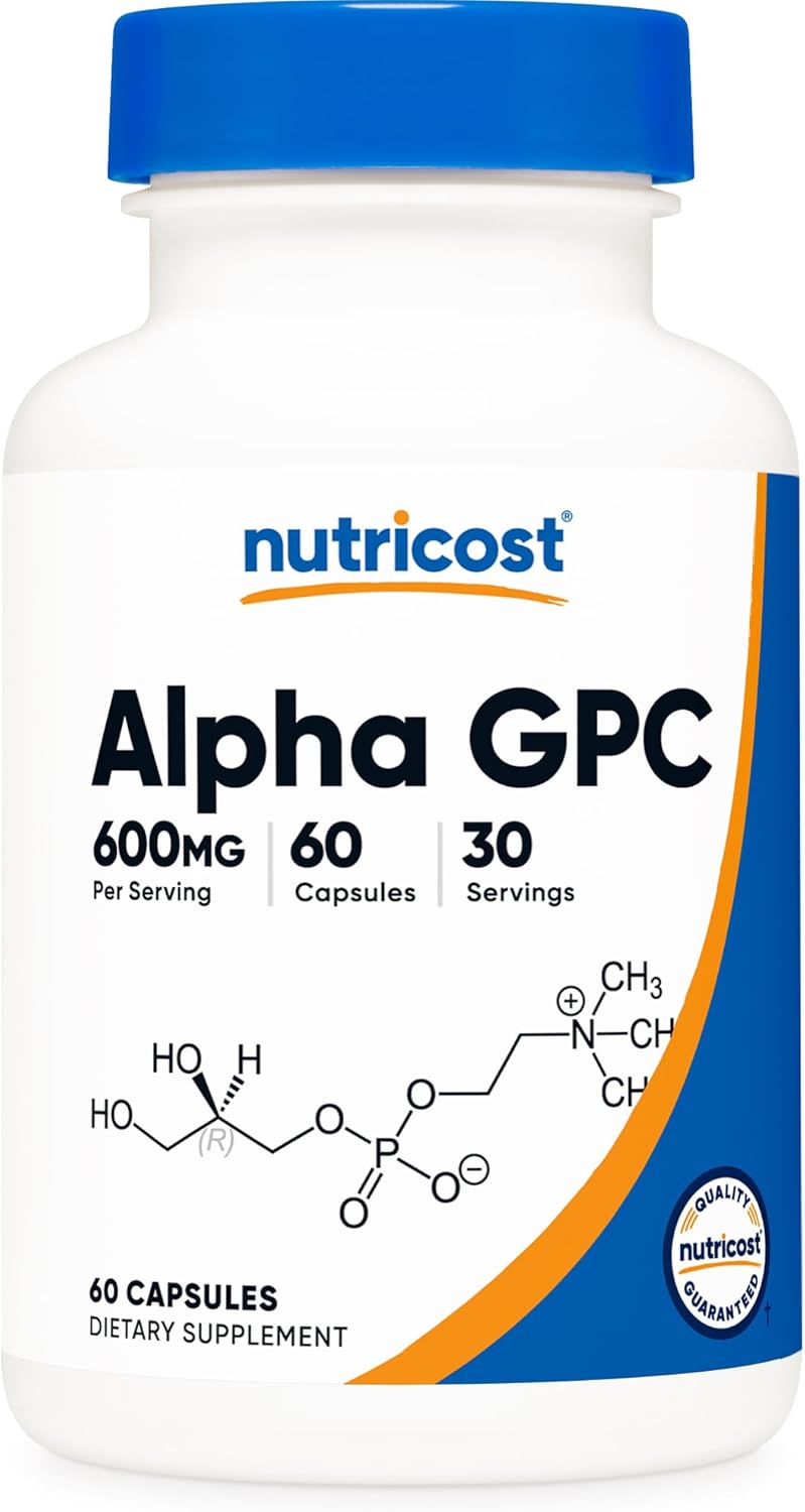 Nutricost Alpha GPC 600mg, 60 Vegetarian Capsules - görsel 1