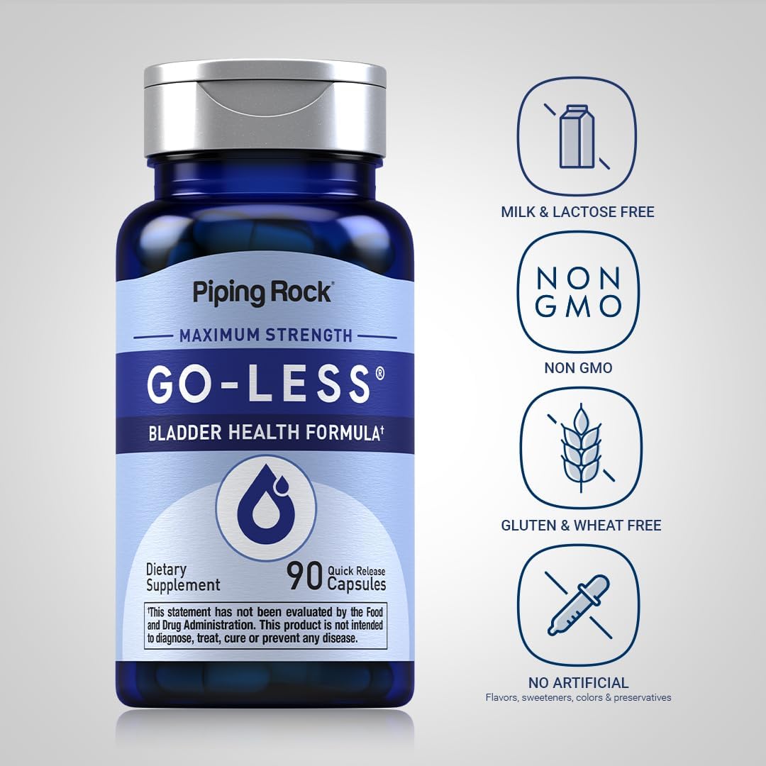 Piping Rock Bladder Control Capsules for Women and Men, 90 Capsules - görsel 3