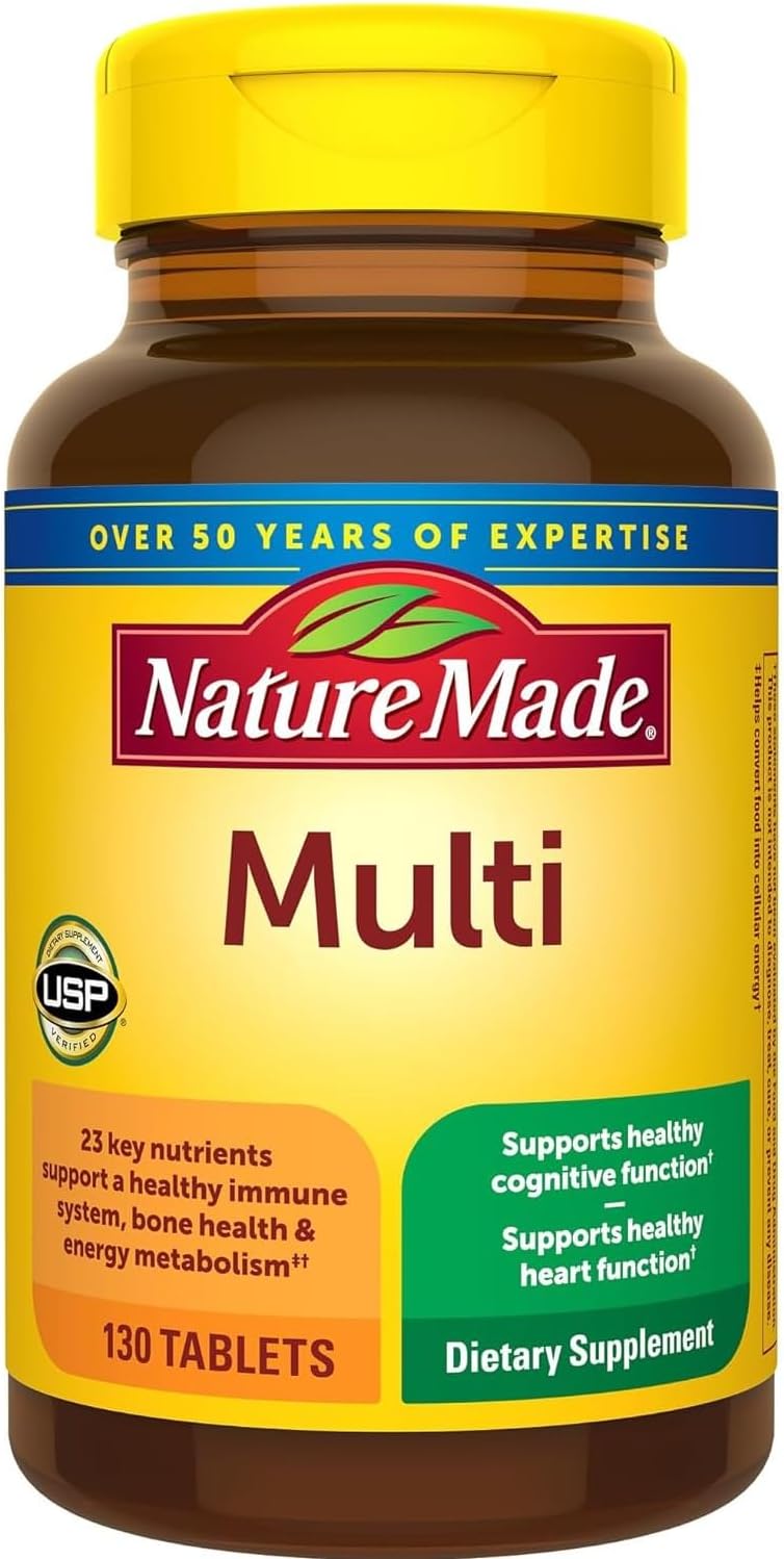 Nature Made Multi Complete Tablets, 130 Count (Pack of 2) - görsel 1