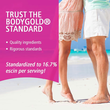 Body Gold Venastat - Leg Vein Support with Horse Chestnut & Diosmin - 60 Vegetarian Capsules