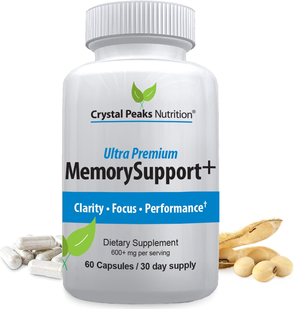 Memory Boost + Brain Support Supplement – Nootropic for Focus, Concentration & Memory – 60 Capsules - görsel 1