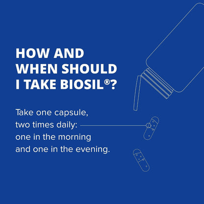 Biosil On Your Game - 60 Vegan Capsules - Patented ch-OSA Complex for Joint Health and Collagen Support