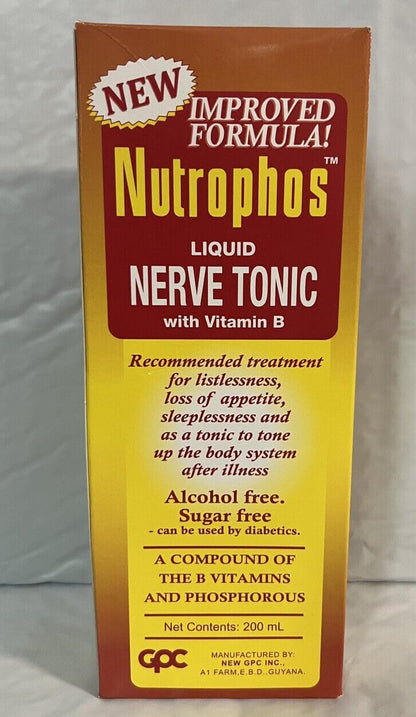 Nutrophos Liquid Nerve Tonic with Vitamin B – 200ml