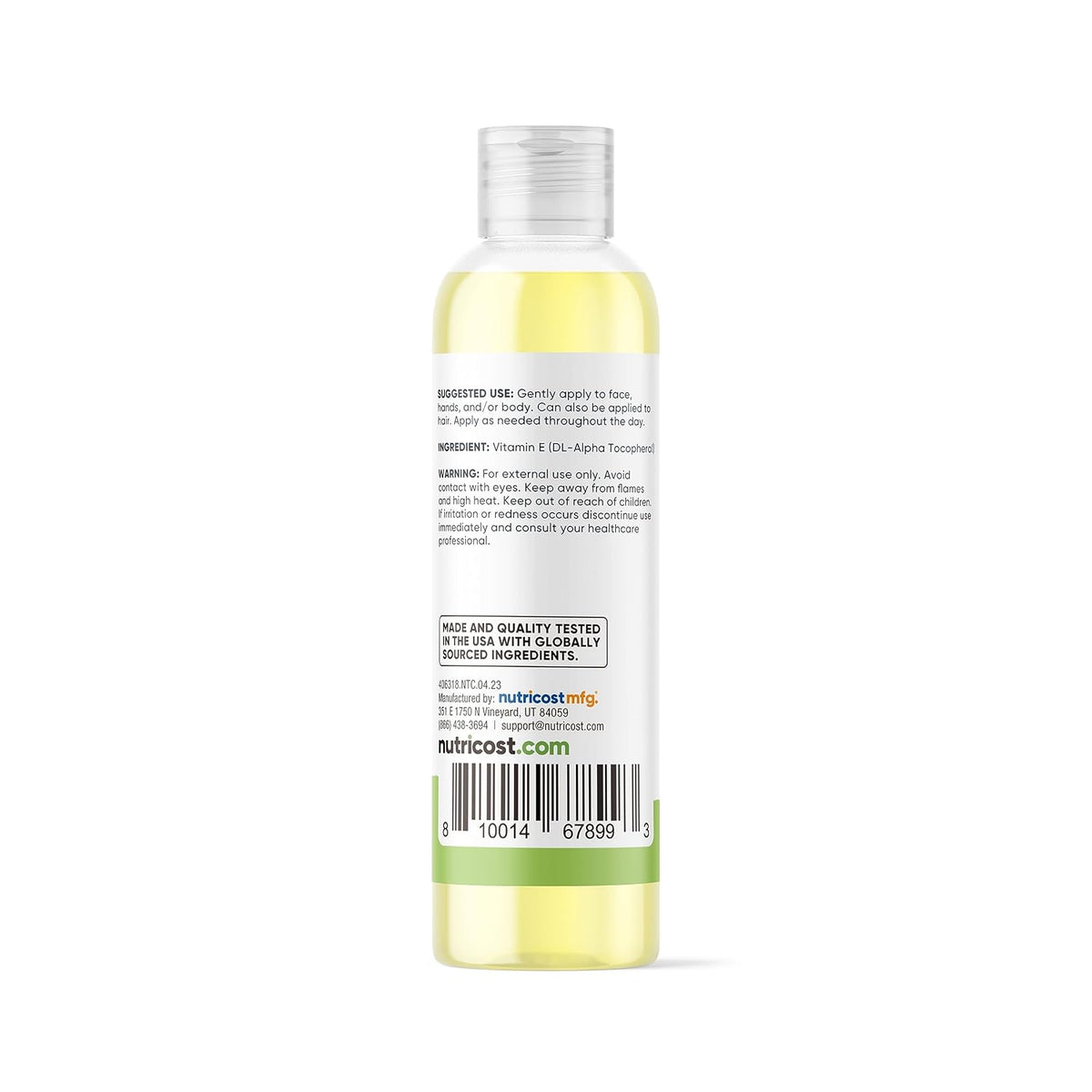 Nutricost Essentials Vitamin E Oil – 236 ml (230,000 IU) - görsel 4