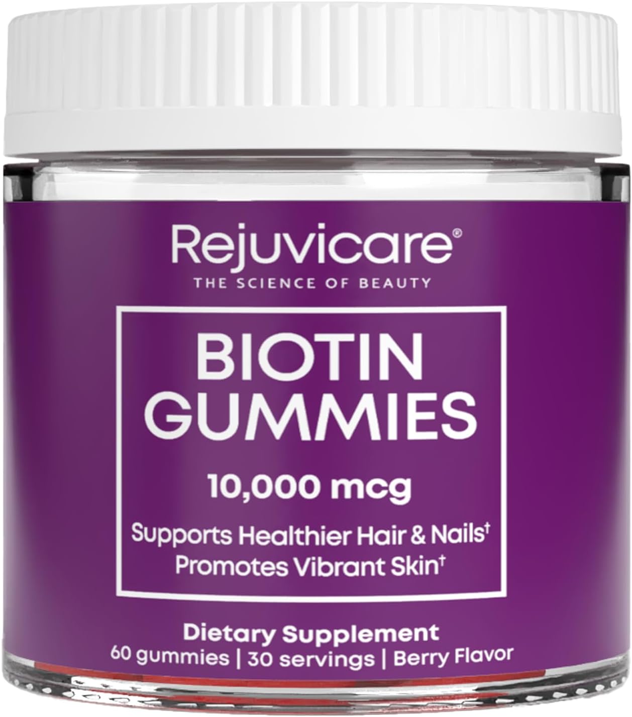 Windmill Rejuvicare Biotin Gummies, 10,000 mcg, Berry, 60 Count - görsel 1