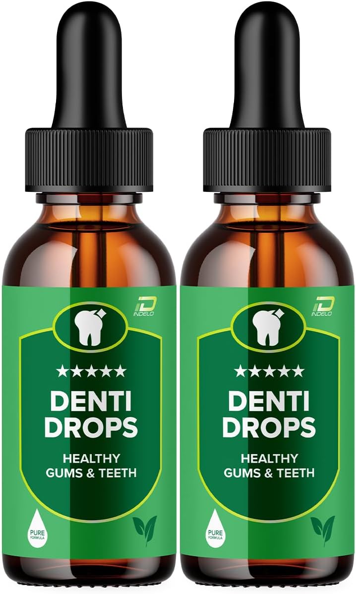 Denti Drops Pro - Natural Liquid Supplement for Teeth and Gums (2 Pack, 2 Month Supply) - görsel 1