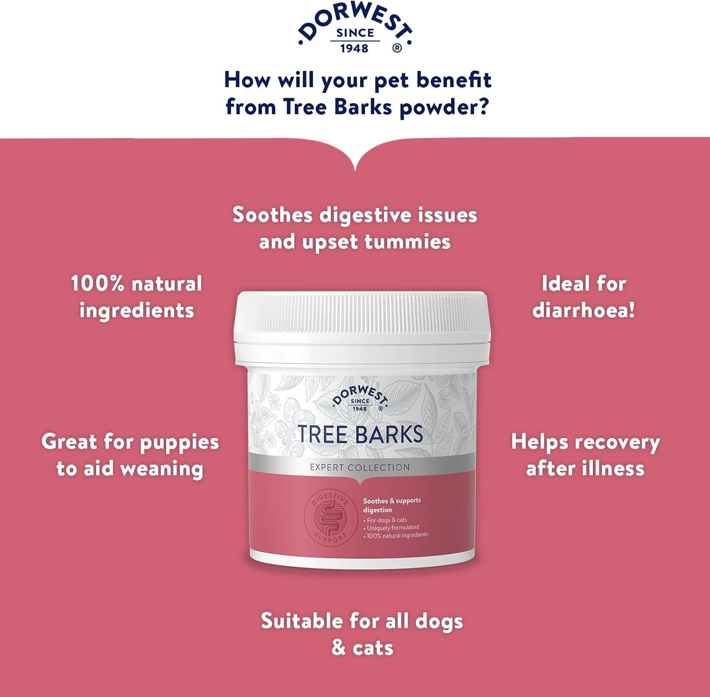 Dorwest Tree Barks Powder for Dogs and Cats - görsel 6